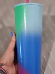 Starbucks Tumbler Summer 2023 Technicolor Paint Tilt Stainless Cup 24oz Ombre