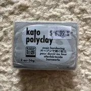 Kato Polyclay 56g – Metallic Silver - 2wards Polymer Clay & Crafts