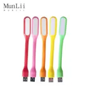 MunLii USB 5V LED Reading Lamp Mini Book Light Foldable Camping Night Lights Tab