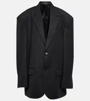 [Balenciaga] Balenciaga Oversized wool twill blazer AU 8 black