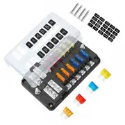 Marine Waterproof Blade Fuse Box Block Holder - 12 Way