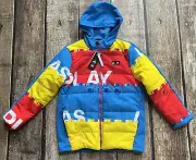ADIDAS X LEGO JACKET MULTI BLUE RED YELLOW BOYS SIZE MEDIUM NEW WITH TAGS $180