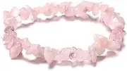 [outret] Quartz Natural Stone Bracelet Handmade Bangles 7 Chakra Crystal Gravel Beads Natural Jewelry Stone Healing Stretchy Chipped by Women
