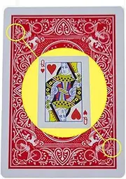 Marked Stripper Deck Playing Cards Poker Magic Tricks Props Close Up Street Illusion Mentalism Gimmick