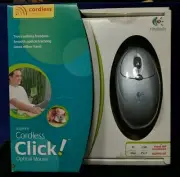 NEW in Box Logitech Cordless Click: Wireless Optical Mouse 2003 Fast RF Optical