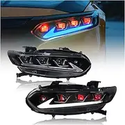 LED Headlights Auto Accessories HeadLamps Start-Up Animation With A Splash Of Blue Compatible With Accord 2018-2022