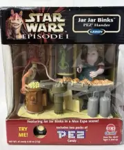 Star Wars Episode I- Jar Jar Binks PEZ Hander 1999 #4645 Includes 2 Pez Packs