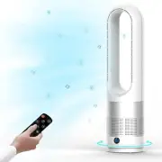 KIAMI Bladeless Cooling Fan, 22 inch Tower Fan, 80° Oscillating Pedestal Fan