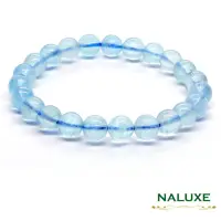 在飛比找momo購物網優惠-【Naluxe】高冰透海水藍寶石開運手鍊(3月誕生石、安定情