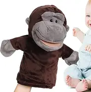 Animal Puppets, 25cm/9.84 Inch Plush Finger Puppets Toy, Theater Performance Supplies, Stuffed Animal Doll for Role Play Storytelling Preschool Teaching