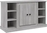 Buffet Cabinet with Storage, Kitchen Storage Cabinet, Free Standing Accent Cabinet Sideboard Buffet Table Cupboard for Hallway, Entry, Living Room, Grey Sonoma 100x35.5x60 cm Engineered Wood