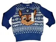 2L !WOW! NWT Boys 2T Jumping Beans PAW PATROL Chase Holiday Sweater Shirt top