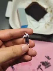 Diorama Scene Props Resin 1/64 Cafeteria Attendant Figure Painted Mini Doll Toys