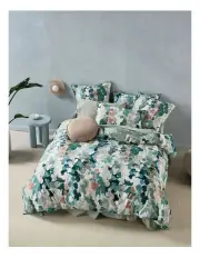 [Linen House] Harriet Quilt Cover Set in Seafoam
