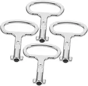 iplusmile 4pcs Radiator Valve Keys Metal Wrench Tools for Plumbing and Electric Valves Efficient Water Control Keys for Homeowners for Radiator Maintenance