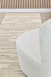 Berlin Wall Beige Runner Rug