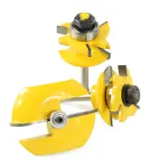 3pcs 1/4in Shank Router Bit Comes with a baked on heat resistant coating