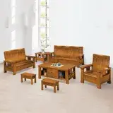 在飛比找遠傳friDay購物優惠-MUNA 家居 588型樟木色實木組椅/全組(沙發 實木 三