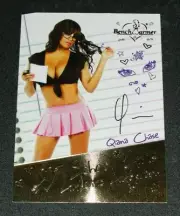 2014 Benchwarmer QIANA CHASE Hot For Teacher #11 SCHOOL GIRLS Auto PLAYBOY Sexy