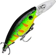 Swimbait Fishing Lures | Portable Robotic 3D Swimming Baits | Hard Bass Fishing Crankbaits, Slow Sinking Saltwater Fish Tackle Kit for Trout Pike Perch