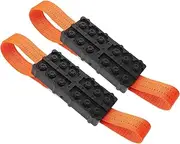 ZUNOXAZ 1 Pair Lightweight Tire Traction Mat for Off Road Vehicles Portable Skid Car Traction Board Emergency Accessory for Mud and High Strength Design for All Terrains