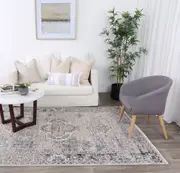 Seaport Caspian Traditional Soft Grey Rug