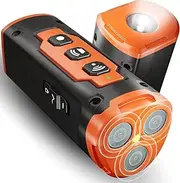NPS Dog Barking Control Devices 50FT w/Triple Sonic Sensors | Anti Device & Deterrent Whistle to Stop Pet Corrector Better Than Bark Collar Bark Box (Alpha Pro) Bark Orange