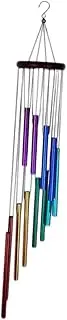 ＫＬＫＣＭＳ Wind Chime Garden Bell Low Pitch Outdoor,Large Deep Tone,Deep Resonance, Bell for Neighbors Women Patio Decor Yard, Colorful