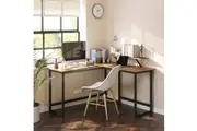 L-Shaped Desk with Screen Stand