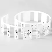 HANGQINGHENG Piano Keys Note Bar Staff Notation Two-in-One Free Paste 88-Key Piano Keyboard Sticker Note Sticker