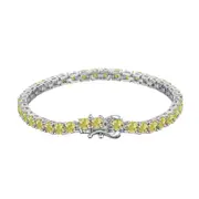 ANYCO Bracelet Mujeres Pulseras Diamond Charm Bracelet Bangles Cubic Zircon Cuban Link Jewelry 925 Silver Tennis Bracelets Women
