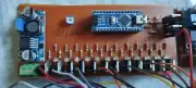 Arduino Nano TIP 120 one Input Output 12 channel 12V LED driver circuit module