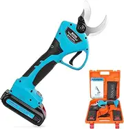 Cordless Electric Secateur, Professional Electric Pruning Shears Tree Branch Pruner Wood Cutting With 2Pcs Backup Rechargeable Battery, 1.2 Inch Cutting Diameter