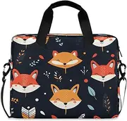 Quteprint Cute Fox Animal Arrows 15.6 Inch Laptop Bag Briefcase for Business, Water-Resistant Computer Bag Fits 14-16 Inch Notebook for Men Women, Office Travel Work Backpack, Multi, 40x7.5x30cm