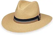 [Wallaroo Hat Company] – Men’s Turner Fedora – Wide Brim Straw Hat with UPF 50+ Sun Protection for Summer and Outdoors