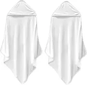 SHOWERORO Hooded Bath Towel Set 2pcs for Baby Newborn to Toddler Green Baby Bath Towels Unisex Design