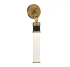 Savoy House 9-1638-1-143 Abel LED Wall Sconce in Matte Black with Warm Brass