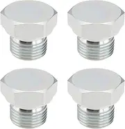 LT Easiyl 4Pcs 1/2" BSP Male Plug Ends Hydraulic Blanking Fittings for Hydraulic Ports