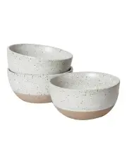 [Robert Gordon] 10cm Natural Home Condiment Bowls 3 Pack in White Speckle