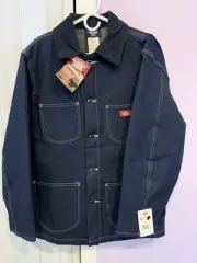 Vtg Dickies Chore Coat Sz M Blanket Lined Denim NOS NWT Rare!