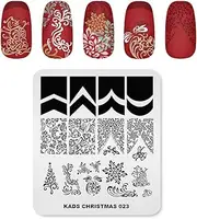 Nail Stamping Plate Christmas Halloween Nail Art Plates Image Transfer Template Manicure Stencils Printing DIY Tool (Christmas 023)