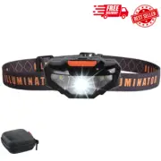 COSOOS LED Headlamp Flashlight with Carrying Case 1.6oz Mini Head Lamp Waterp...