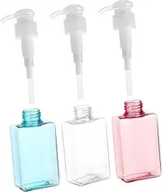 OHPHCALL Multi-Purpose 100ml Travel Dispensers Plastic Pump Bottles for Body Wash Liquids Refillable Spray Bottles Handwash Storage