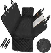 Dog Car Seat Cover,Waterproof Seat Cover with Mesh Visual Window,Storage Pockets
