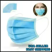 2500 Blue Face Masks Disposable Non Medical Surgical 3-Ply Earloop Mouth Cover