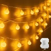 Battery Operated String Lights for Bedroom, 9.8Ft 30 LED Globe Fairy Lights for