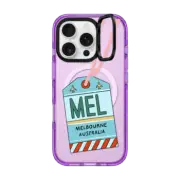 iPhone 16 Pro Impact Ring Stand Case MagSafe Compatible Melbourne Travel Tag