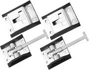 TINEASUR 4 Sets Trailer Door Latch Kit Durable Cargo Trailer Door Holders for Enhanced Security Suitable for Rvs Various Vehicles Weather Resistant Design