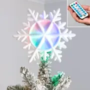 Yocuby Lighted Christmas Tree Topper Snowflake