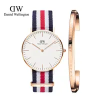 在飛比找旋轉拍賣優惠-正品danielwellington玫瑰金銀手錶手環套裝 D